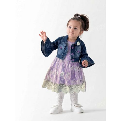 Girls' 3-piece going-out dress 420--M