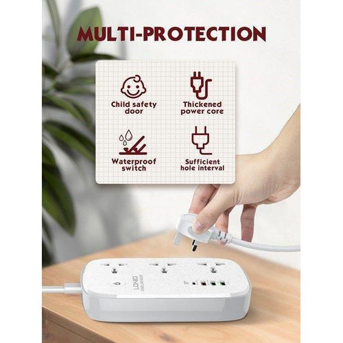 3 AC Outlets Wi-Fi Smart Power Strip SCW3451