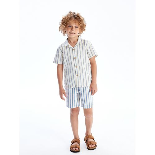 Muslin Striped Boy's Shorts