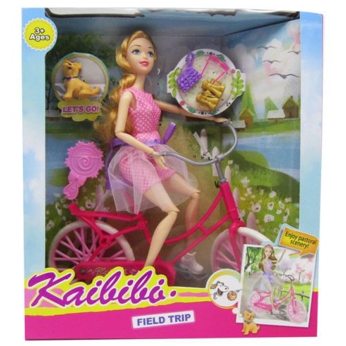 Field Trip Doll with Bike - BLD264