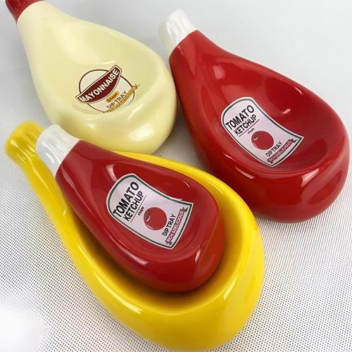 Sauce Dip Bowl - Sleek, multicolor dip bowl crafted in porcelain, ideal for sauces and tiny appetizers, delivering a neat, decorative accent to home desks, kitchen counters, and entertaining spaces