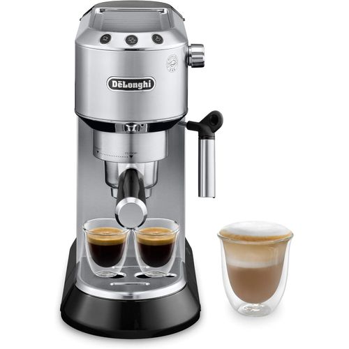 Espresso and coffee machine, EC685.M, 1350W, 1L, timer, programmable, thermal, water filter, removable tank, silver