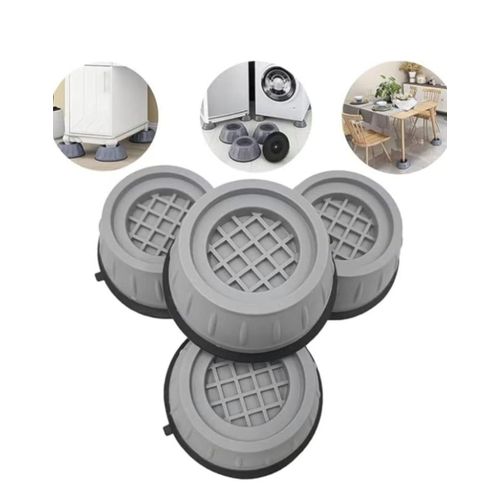 9 cm lift and protection base for devices and furniture – Set of 4 anti-vibration and anti-slip bases