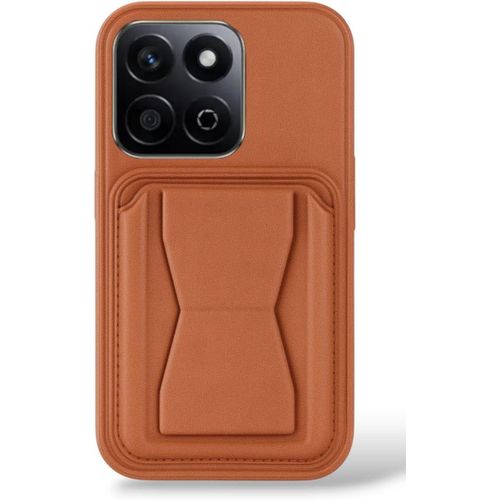 جراب جلد حماية مع هونر X7C من الجلد المقاوم للصدمات مع حامل مدمج من جلد البولي يوريثين لمظهر انيق، قبضة مريحة (بني)