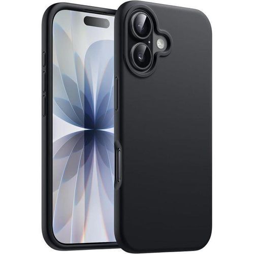 Liquid silicone case for the new 6.3-inch iPhone 17, silky smooth texture, full body protection, scratch and shock resistant phone case with microfiber lining (black) by( King of the Market)