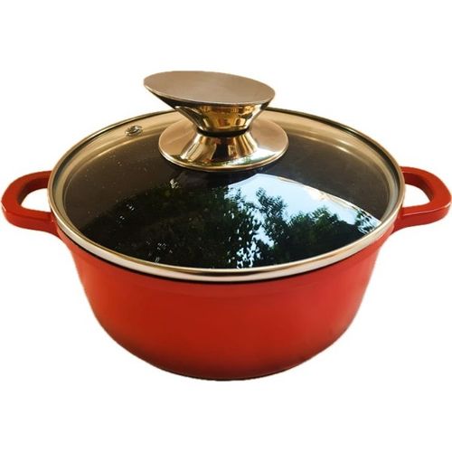 Granite Nonstick Sauce Pan With Pyrex Lid 24 Cm