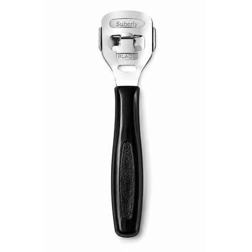 Professional Foot Callus Remover & Pedicure Tool with Extra Blades – Hard Skin Scraper for Smooth Feet Black