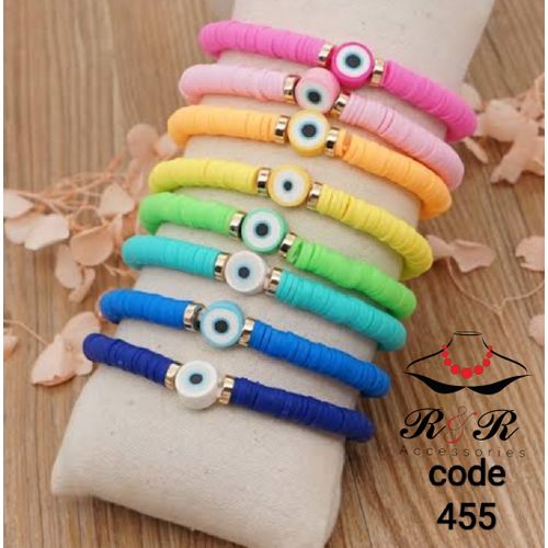 ASet Of 8 Multi-colored Bracelets From Jamaica