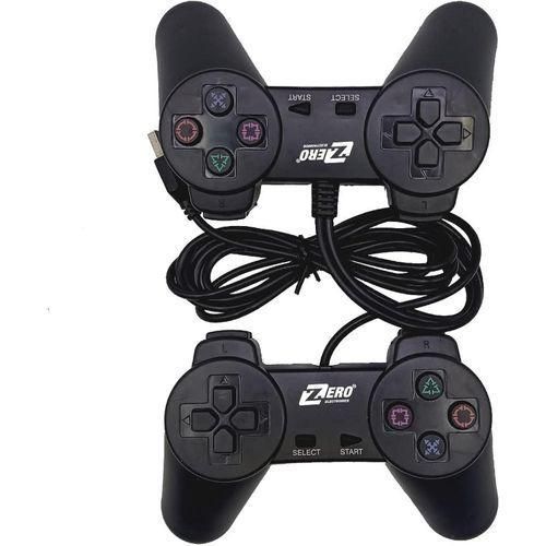 ZERO Usb 20 Double Gamepad For PC OR LAPTOP - Black