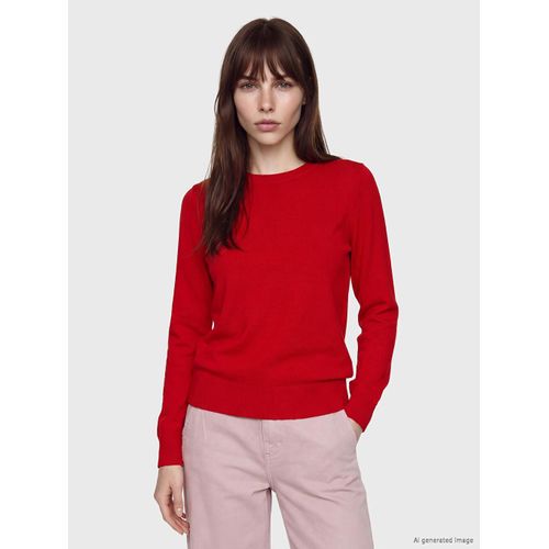 Crew Neck Women's Knitwear Sweater
