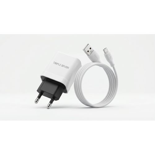 T7-202 Dual USB Charger – 2.1A Fast Charging – Micro USB – Safe Charging