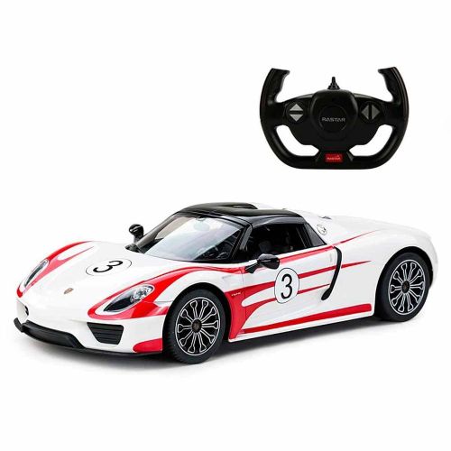 Porsche 918 Spyder Performance 1/14 Diecast Model with Remote Control - White - 70710