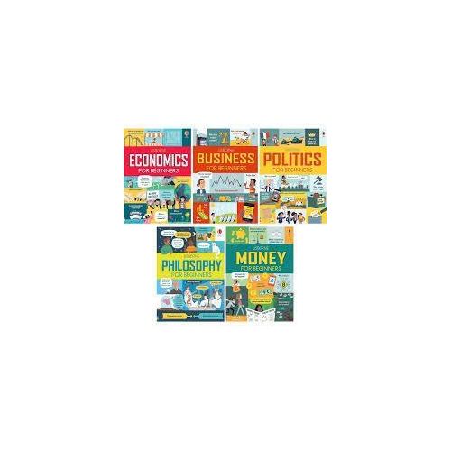 Usborne Big Subjects For Beginners 5 Books Collection Box set ( Money, Economics, Business, Politics & Philosophy)
