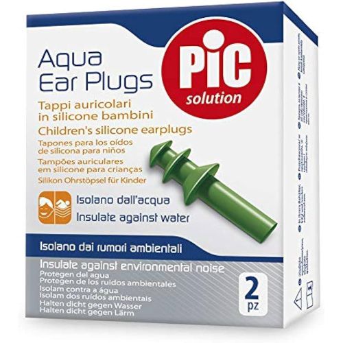 AQUA EAR PLUGS 2 PAIR for children green