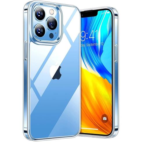 Clear Case for iPhone 13 Pro Case (2021), Shockproof Bumper Cover Soft TPU Silicone Transparent Anti-Scratch, HD Crystal Clear