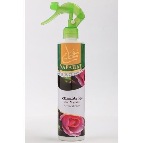 Majestic Oud Air & Fabric Freshener 460ml, Long Lasting French Fragrance Oil, High Concentration Room Spray for Home, Furniture, Curtains and Fabrics – Oud Majestic