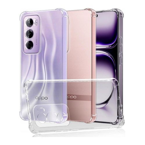 Oppo Reno12 Pro Clear Case - Ultra Clear Anti-Slip Slim Protective Back Cover with Best Camera Protection