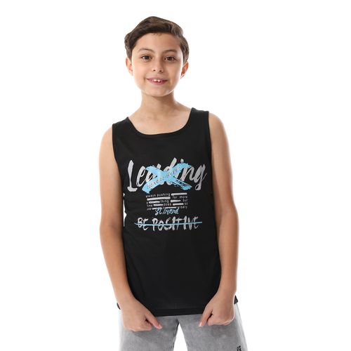 Front Printed Sportive Tank Top