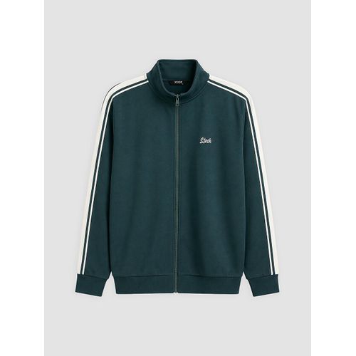 Mock Neck Men's Zip-Up Sweatshirt
