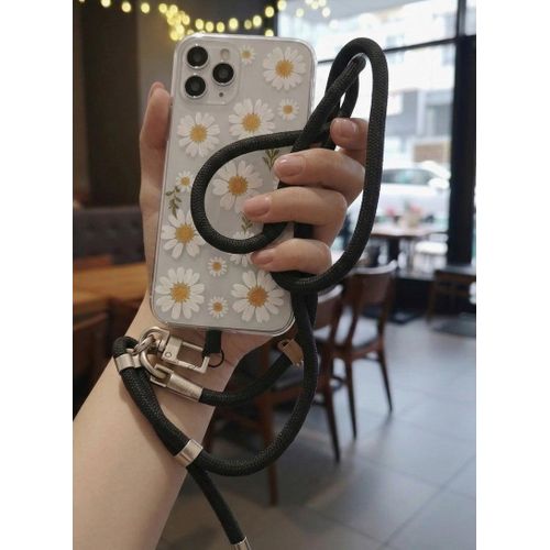 High-Quality Adjustable Phone Lanyard - Multi-Length Rope Chain for Carrying Your Mobile Phone - Secure, Stylish, and Allows Freedom of Movement - Black