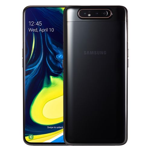 Galaxy A80 - 6.7 بوصة 128 جيجا بايت موبايل ثنائي الشريحة - أسود