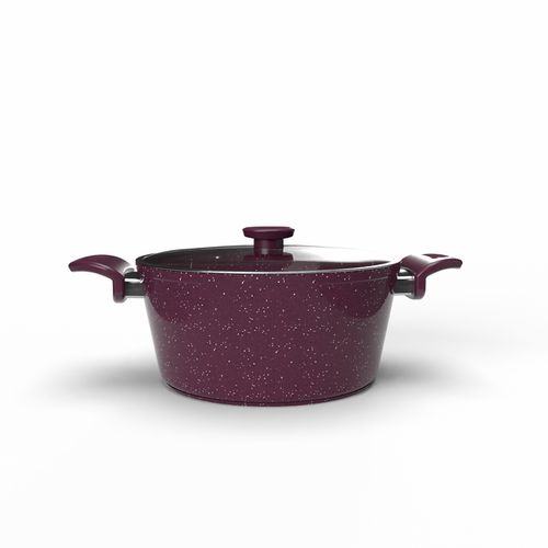 Pot glass lid Size 28 burgundy