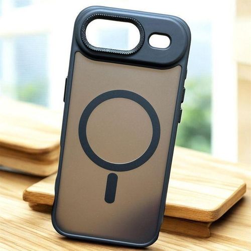 Magnetic Case for iPhone 17 AIR 6.5 Inch Compatible with MagSafe, iPhone 17 AIR Case, Translucent Matte Mobile Phone Case, Back, Thin, Shockproof, Protective Case, black
