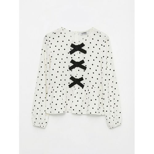 Girls Blouse With Bow Detail