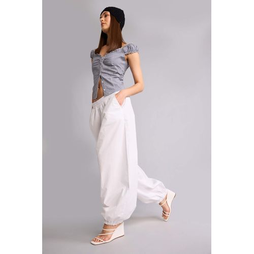 Balloon Fit Double Pocket Poplin Trousers