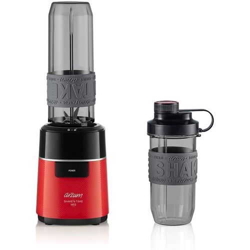 Shake & Take Personal Blender with 2 bottles (570ml and 400ml) - 500 W - red - AR1147- K