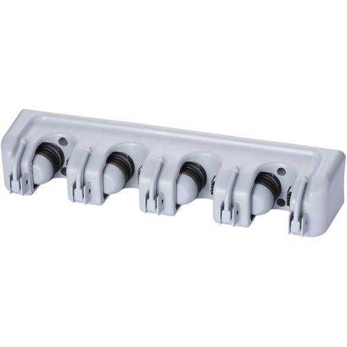 5 Eye Wall Organizer - Practical Hanging Rack for Brooms, Mops, Kitchen and Bathroom Utensils, Stylish Design