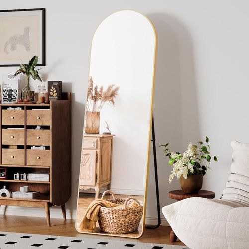 Full-length folding mirror 170x60cm – Modern frame, full-length floor mirror for the room or entryway, practical and elegant design for the home, easy to move and use