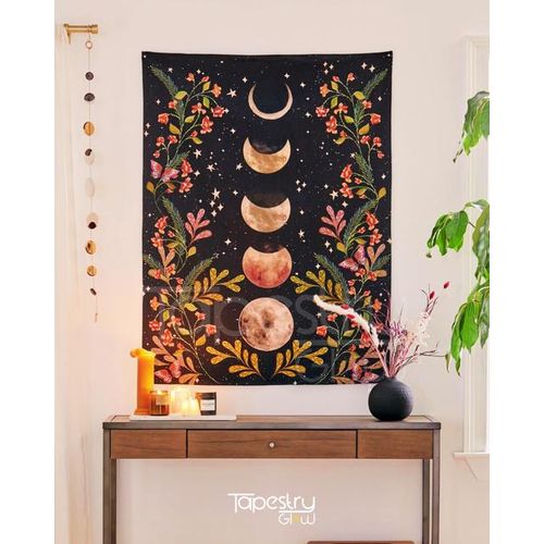 Moon Phases Wall Tapestry