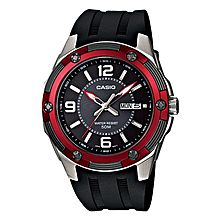 MTP-1327-1A Rubber Watch - Black