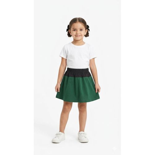 Girls' Lightweight & Stretchy Chic Summer Skirt - Kids' Flared Skirt with a Wide Waistband