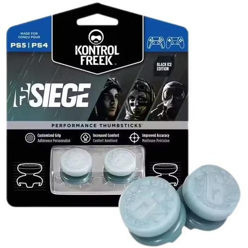 Six Siege Analog Freek and Grips for PS5 and PS4- Black Ice