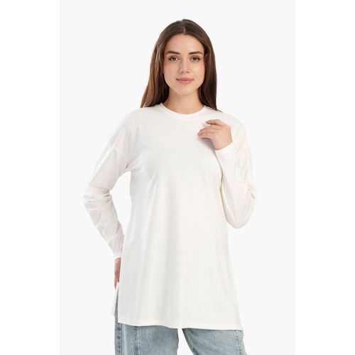 Dropped Shoulder Plain T-shirt
