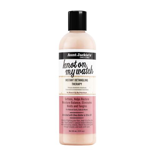 Aunt Jackie's, Knot On My Watch, Instant Detangling Therapy, Soften, Helps Restore Moisture Balance, Eliminates Knot And Tangles, Enriched With Shea Butter And Olive Oil - 355ML