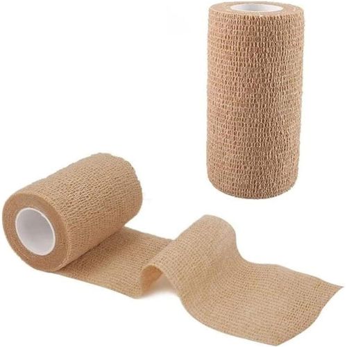 Self Adhesive Cohesive Bandage Non Woven Elastic Sports Wrap for Wrist Ankle and First Aid 2 Pieces