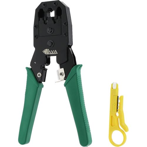 Crimping tool & wire stripper for networking rj45 rj11 rj12