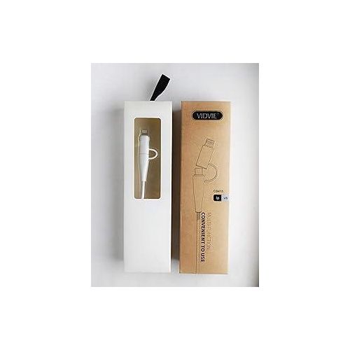 VidVie Fast Charging Cable 2in1 MULTI-FUNCTION CB-415 WHITE