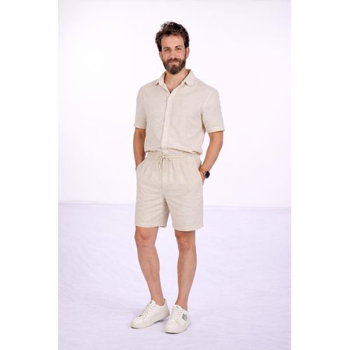 Hero Basic Spanish Linen Short - Beige
