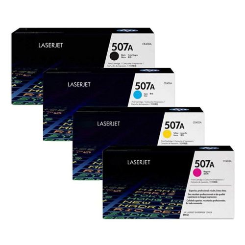 Compatible 507A Laser Toner Cartridge Set Black Cyan Magenta Yellow
