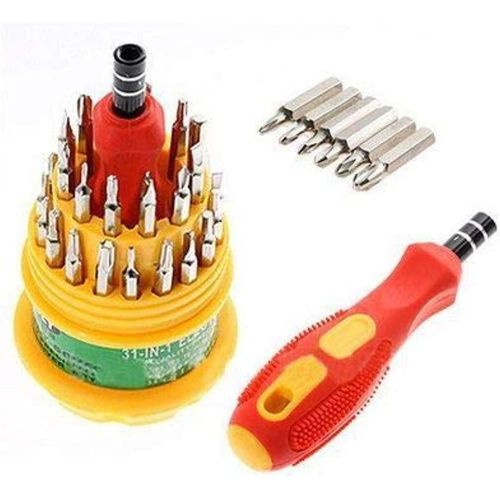 Portal Screwdrivers set in rounded box, 31 pcs