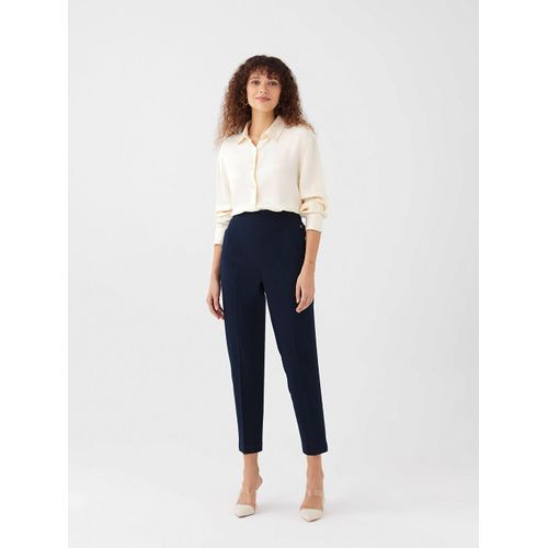 Women's Carrot Fit Plain Trousers