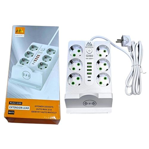 safety. Stable and efficient power distribution. Compatible with smartphones, tablets, laptops, and home appliances. Durable power cord for long-lasting performance. Compact and space-saving design for home or office use