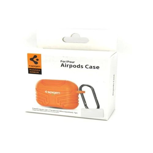 Spigen AirPods Pro 2 Silicone Protective Case with Carabiner Orange
