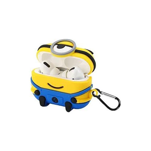 New 3D Cute Creative Soft Silicone Shockproof Protective Case Cover with Keychain Compatible with Apple Airpods Pro/Pro 2nd Generation