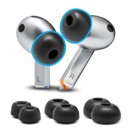 Flexible ear tips for Samsung Galaxy Buds 3 Pro (2024), 3 pairs, small/medium/large sizes, ultra-comfortable replacement ear tips