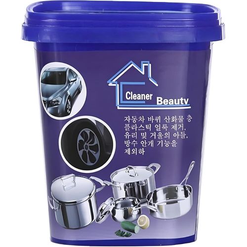 Cleaning Paste - Powerful, Non-Toxic, Odor-Free Cleaner for Kitchen, Bathroom, Metals, Stainless Steel, Tiles, Removes Rust, Grease, and Stains, 500g Size